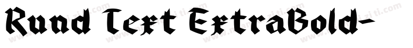 Rund Text ExtraBold字体转换